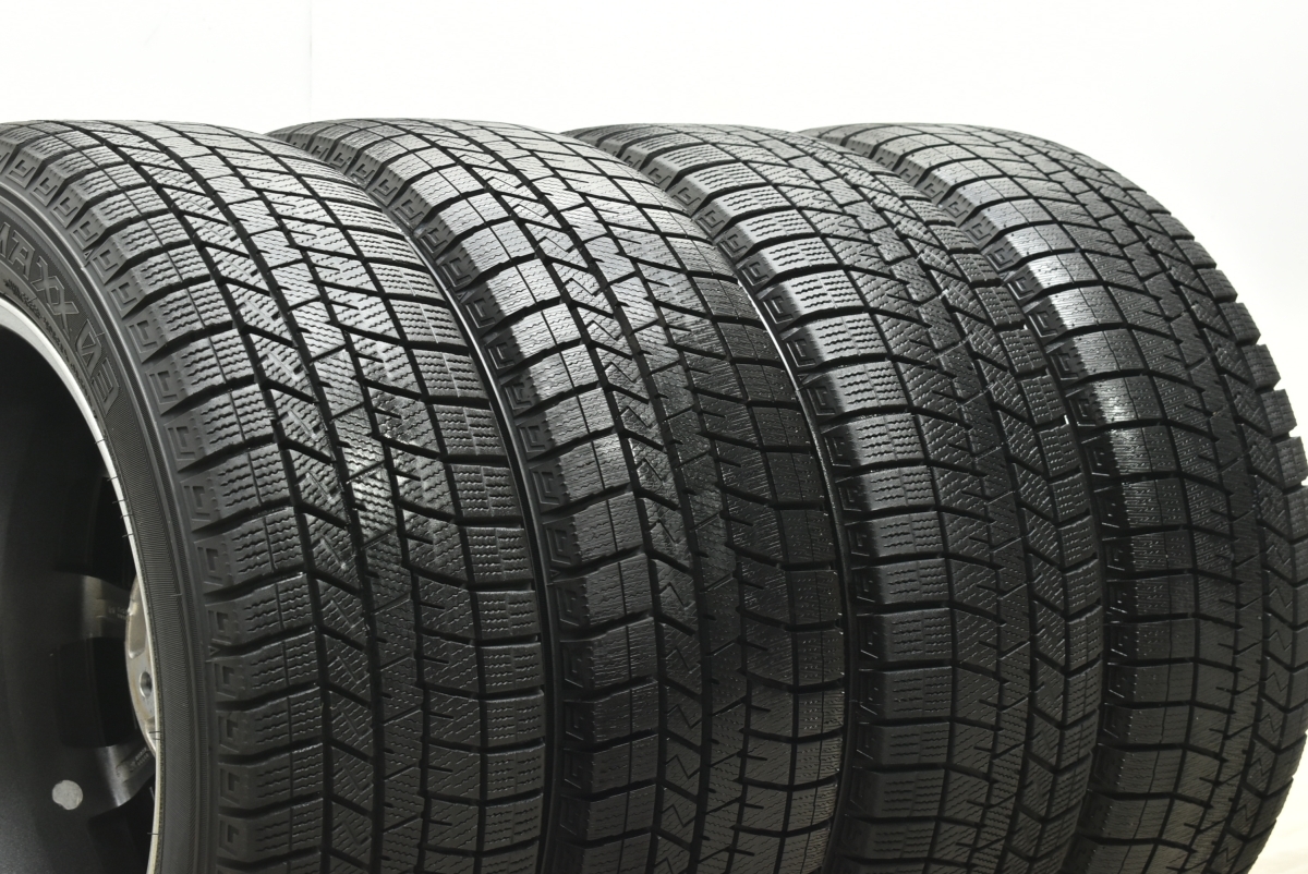 【バリ溝】ラ・ストラーダ 16in 6J +42 PCD100 ダンロップ ウィンターマックス03 195/55R16 ヴィッツ ヤリス アクア フィット スイフト_画像7