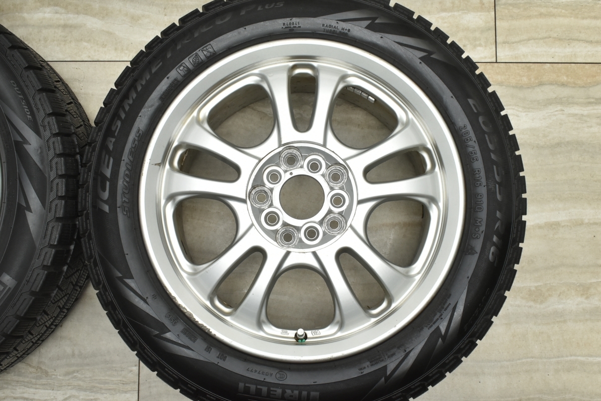 【良好品】5本マルチホイール 16in 7J +50 PCD100/114.3 ピレリ アイスアシンメトリコ プラス 205/55R16 ノア ヴォクシー ステップワゴン_画像4