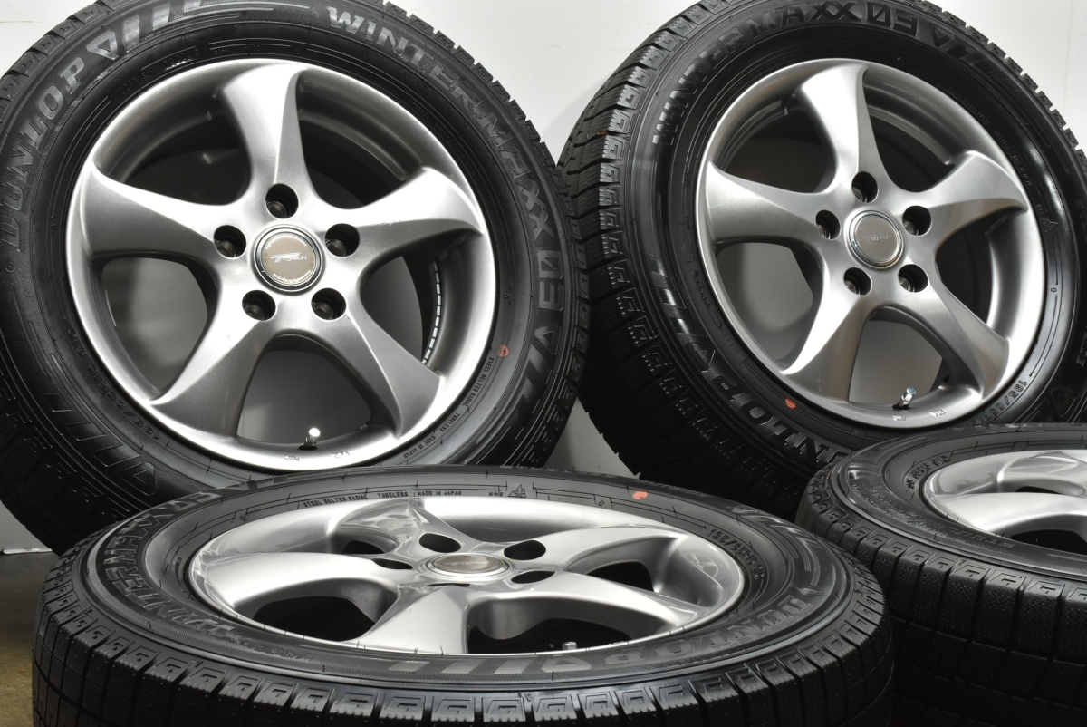 【良好品】トップラン 15in 6J +53 PCD114.3 ダンロップ ウィンターマックス03 195/65R15 ノア ヴォクシー アコード リーフ アテンザ_画像2