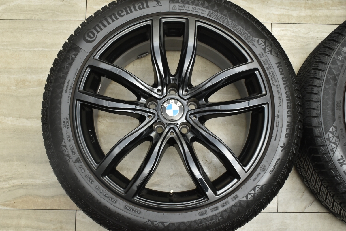 【良好品】MAK FAHR 18in 8J +30 PCD112 コンチネンタル ノースコンタクト NC6 245/45R18 BMW 5シリーズ 8シリーズ 交換用 即納可能の画像3