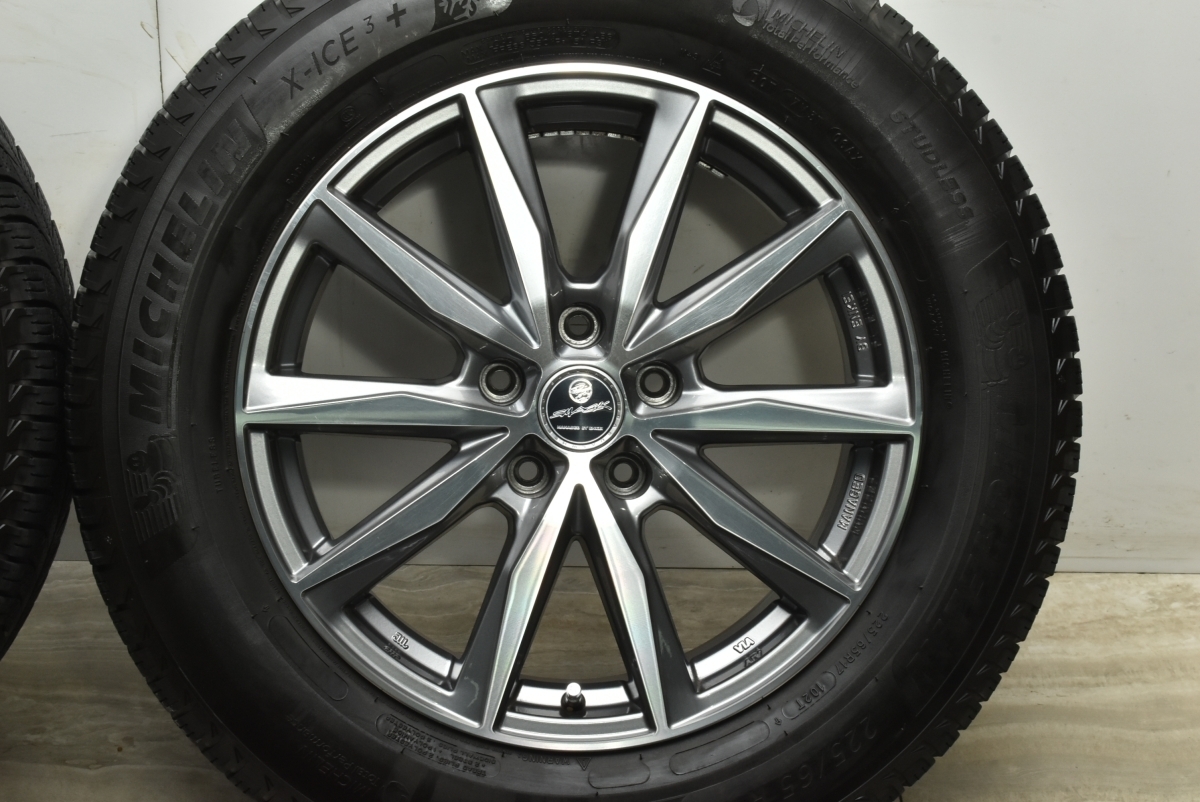 【美品】SMACK スマック 17in 7J +38 PCD114.3 ミシュラン X-ICE3+ 225/65R17 レクサス 10系 NX ハリアー RAV4 即納可能 送料無料_画像6