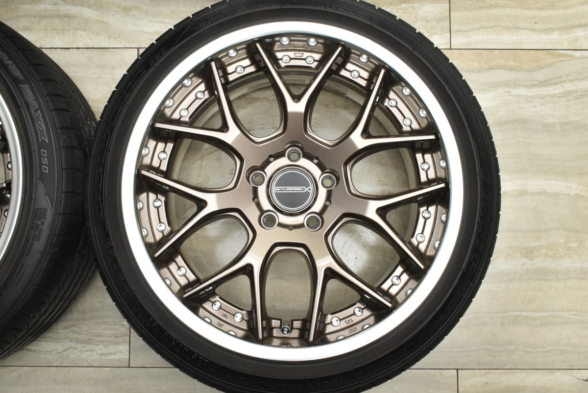 【美品 2ピース】WEDSマーベリック 1307M 18in 8.5J +38 PCD114.3 2021年製 ダンロップ 225/40R18 GRヤリス GRカローラ シビック 即納可能_画像4