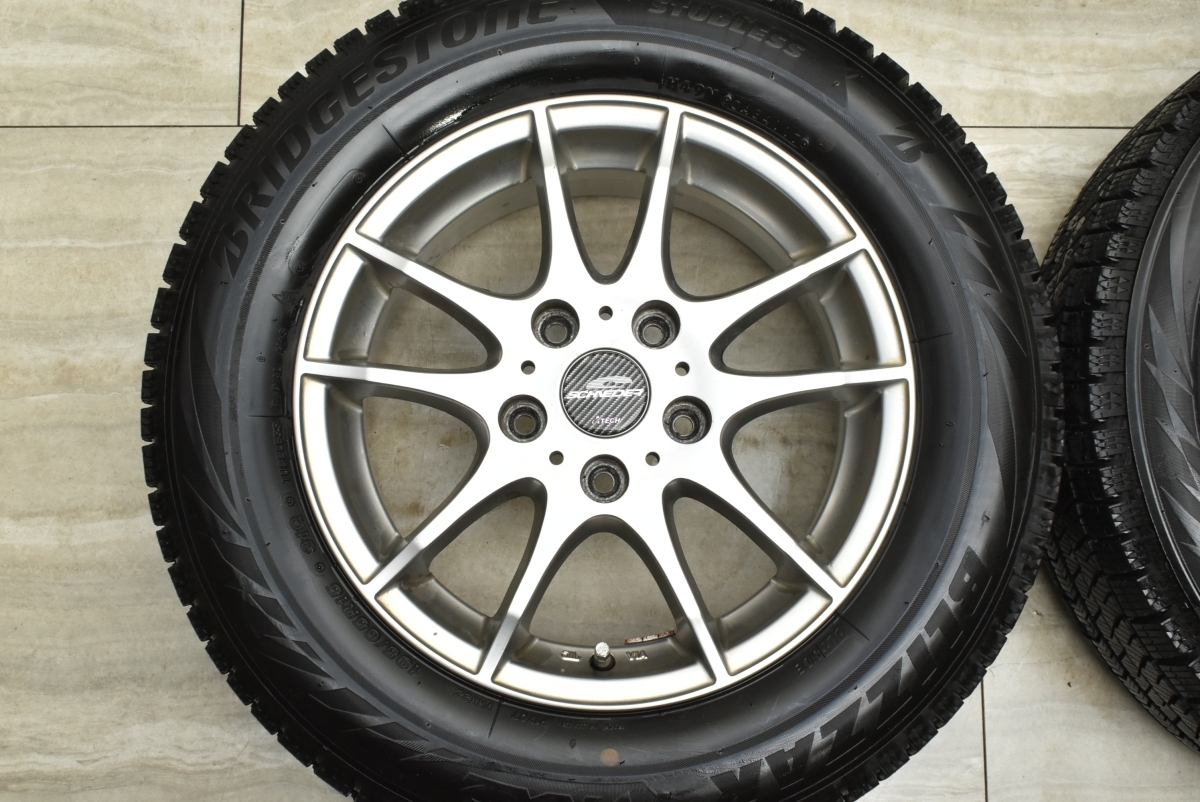 【良好品】シュナイダー 15in 6J +50 PCD114.3 ブリヂストン ブリザック VRX2 195/65R15 ノア ヴォクシー ステップワゴン アクセラ 即納可