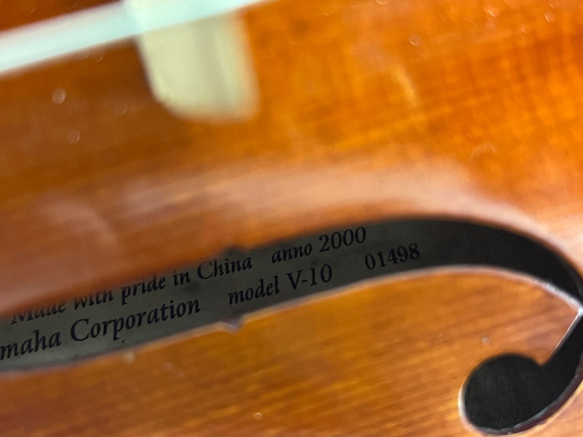 YAMAHA ヤマハ バイオリン model V-10 anno 2000 弦楽器 ケース付き 4/4_画像4