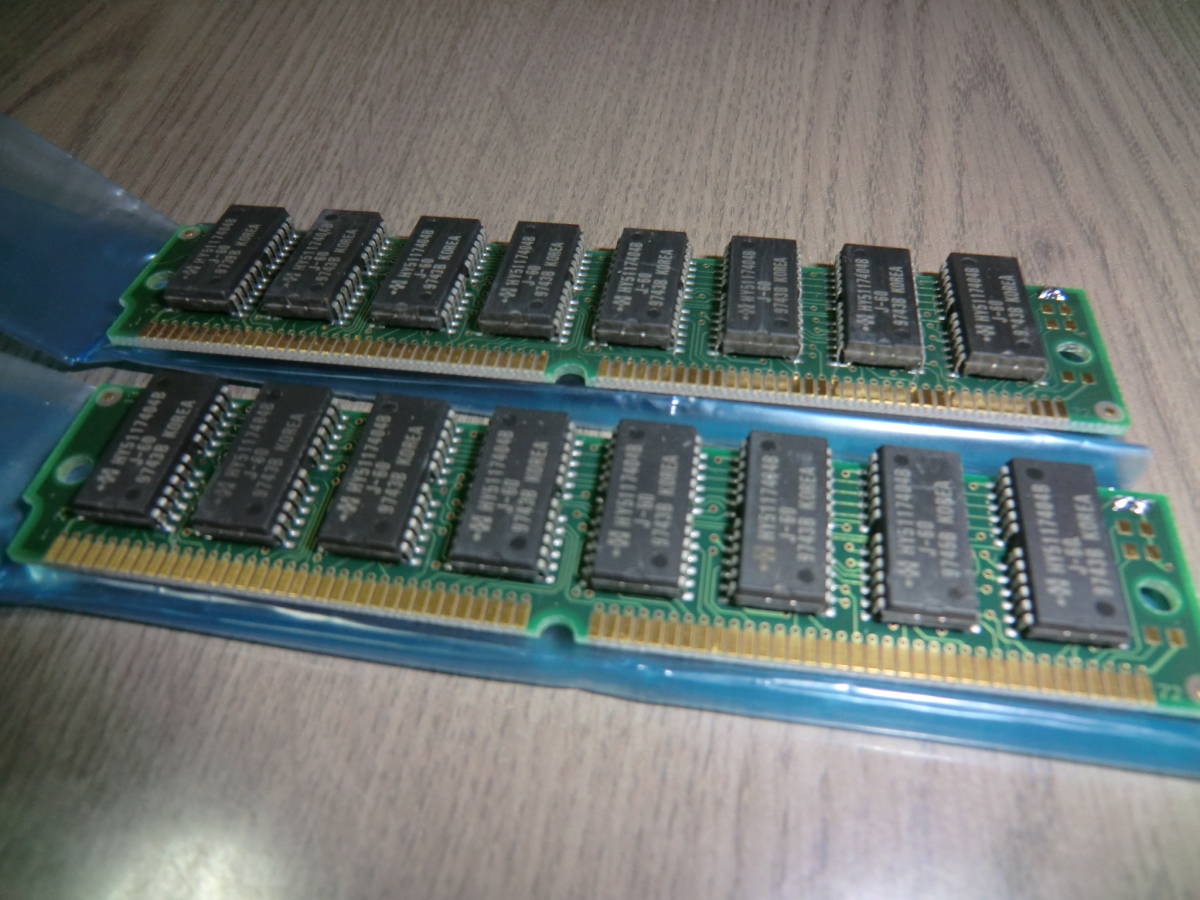 FM TOWNS extension memory JEDEC specification 72pin SIMM 60ns 16MB 2 sheets set total 32MB operation verification ending postage is cheap 140 jpy 