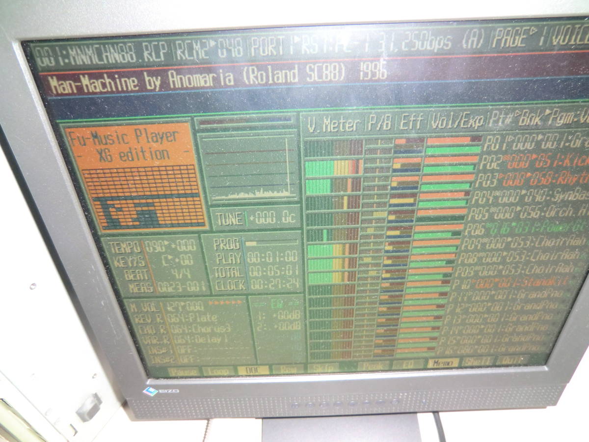PC-9801 X68000 FM TOWNS RS MIDI 音源接続ケーブル Roland RSC-15N 相当 miniDIN 8ピン D-sub 25ピン SC-55 SC-88 動作品 Cバスボード不要_1990年台 当時の最高峰の演奏が聴けます