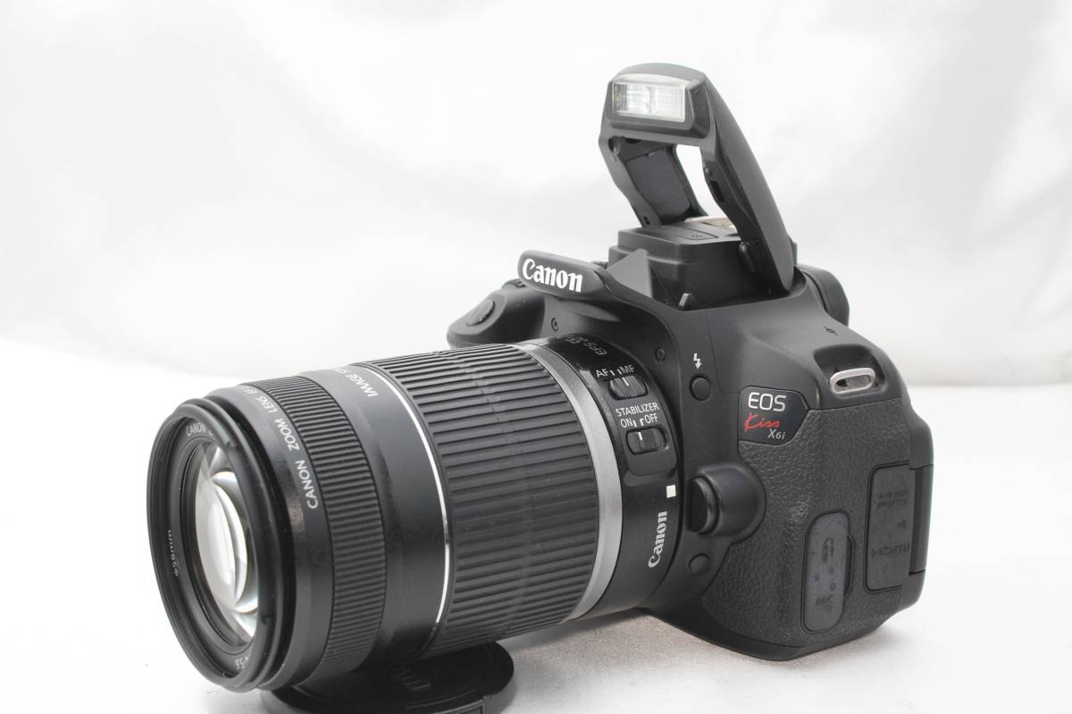 ★【限定！美品 一眼レフスターティングセット】 Canon EOS Kiss X6i ★ EF-S18-55mm IS II EF-S55-250mm IS_画像4