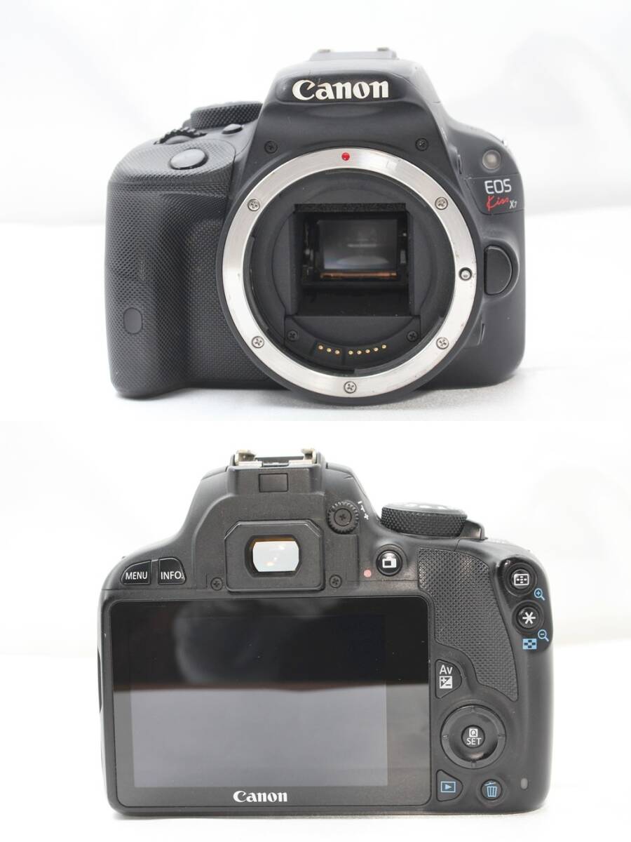 ★【限定！美品 ジャンク セット 動作未確認】 Canon EOS Kiss X7 ボディ ★ EF35-80mm EF80-200mm ★ 20240218 005の画像4