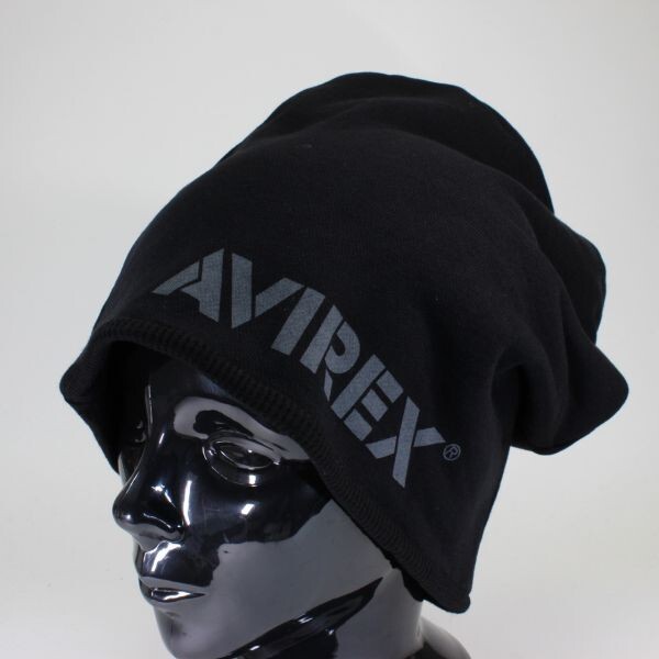 アヴィレックス ニットキャップ AVIREX REVERSIBLE SWEAT CAP ブラック ミリタリー リバーシブル　メンズ　レディース 新作(0)_画像1