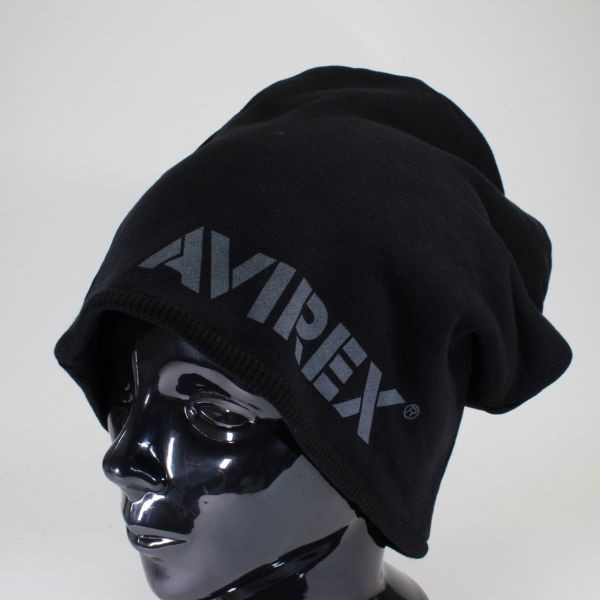 アヴィレックス ニットキャップ AVIREX REVERSIBLE SWEAT CAP ブラック ミリタリー リバーシブル　メンズ　レディース 新作_画像1