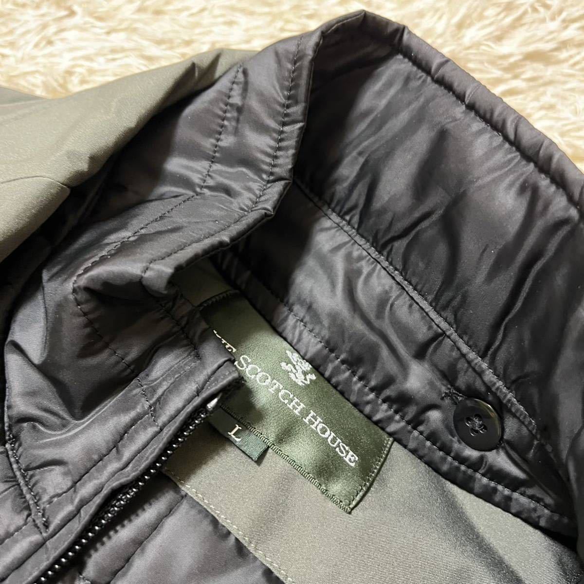 THE SCOTCH HOUSE スコッチハウス GORE-TEX INFINIUM ダウンライナー付き ゴアテックス 2B 2WAY ジャケット F1E62-224-07 定5万 グレー L_画像3