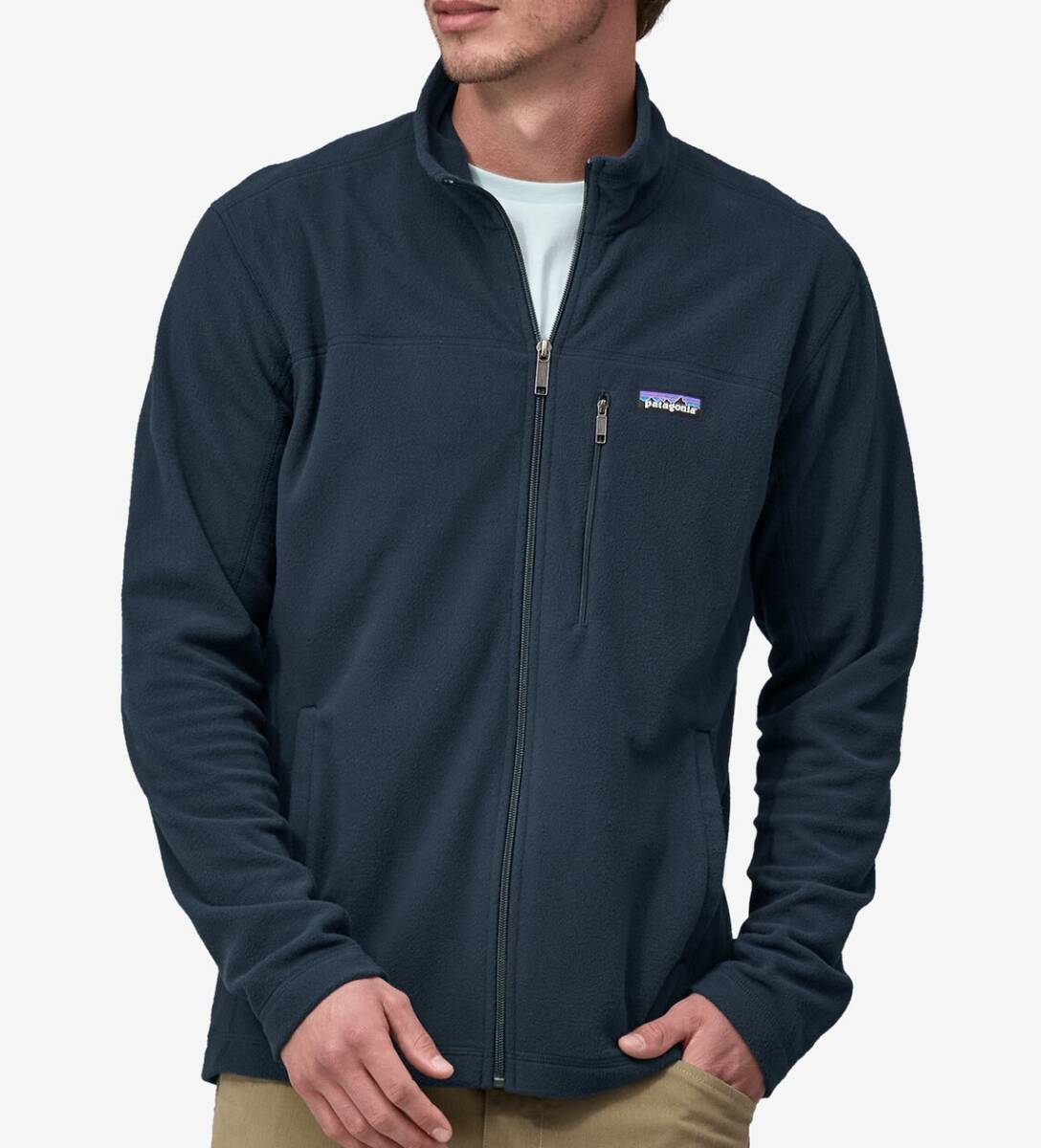 新品未使用! パタゴニア メンズ マイクロ D ジャケット フリース ネイビー 紺 XLサイズ Patagonia アウトドア キャンプ_画像2