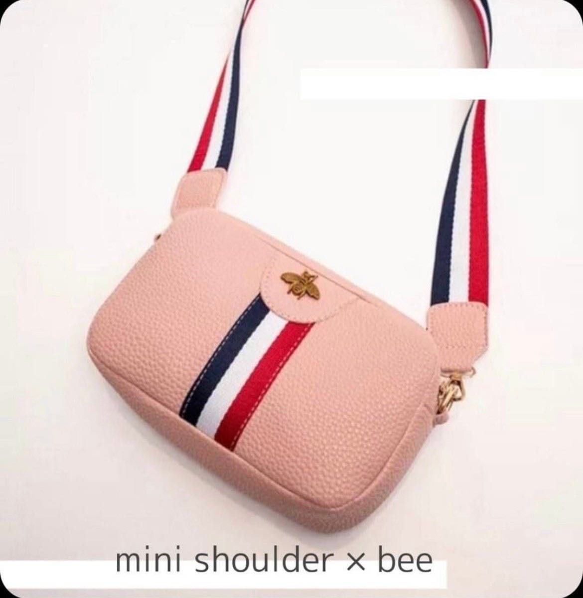 ミニショルダーバッグ　レディース　韓国ファッション　ピンク　ショルダーバッグ