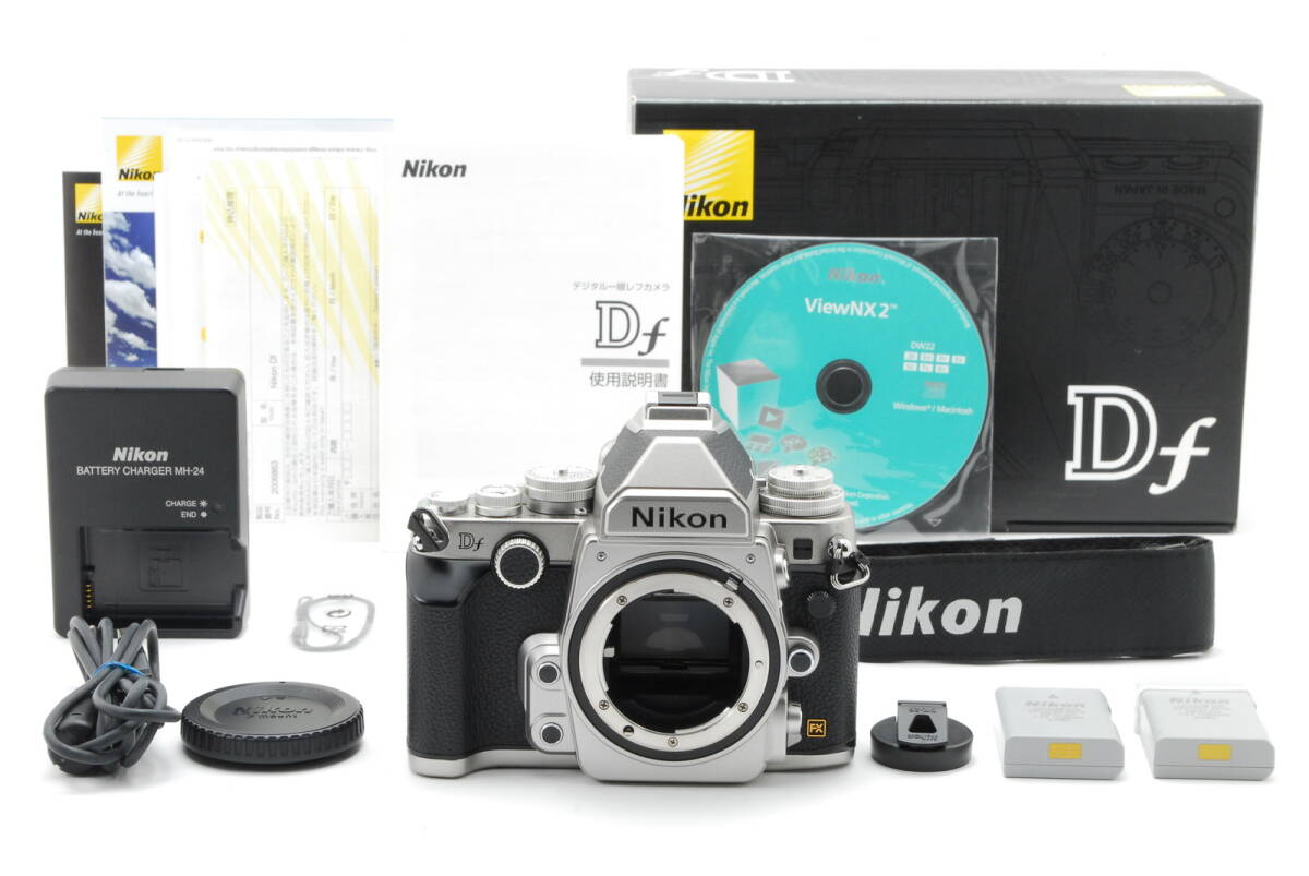 【ランクＡ】 ニコン Nikon Df ボディ シルバー 元箱・予備バッテリー付き（#498）_画像1