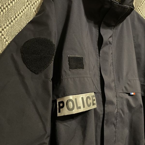 イギリス警察　POLICEジャケット　ナイロン　ネイビー　テック系_画像3