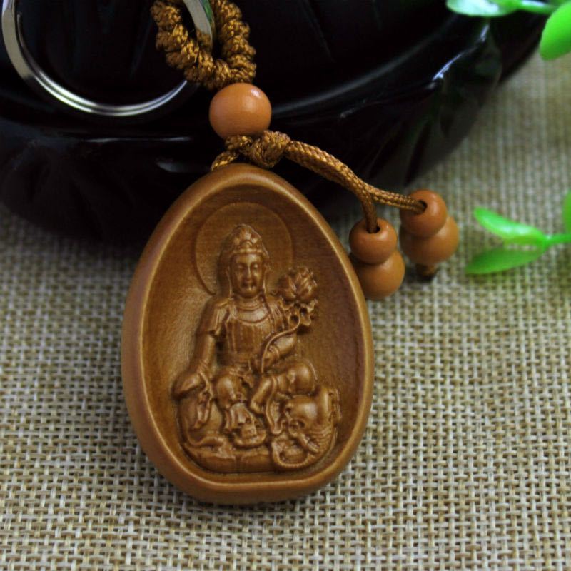  decided . large .. god 10 two main .. god pendant .. bodhisattva sculpture amulet key holder objet d'art netsuke 40mm