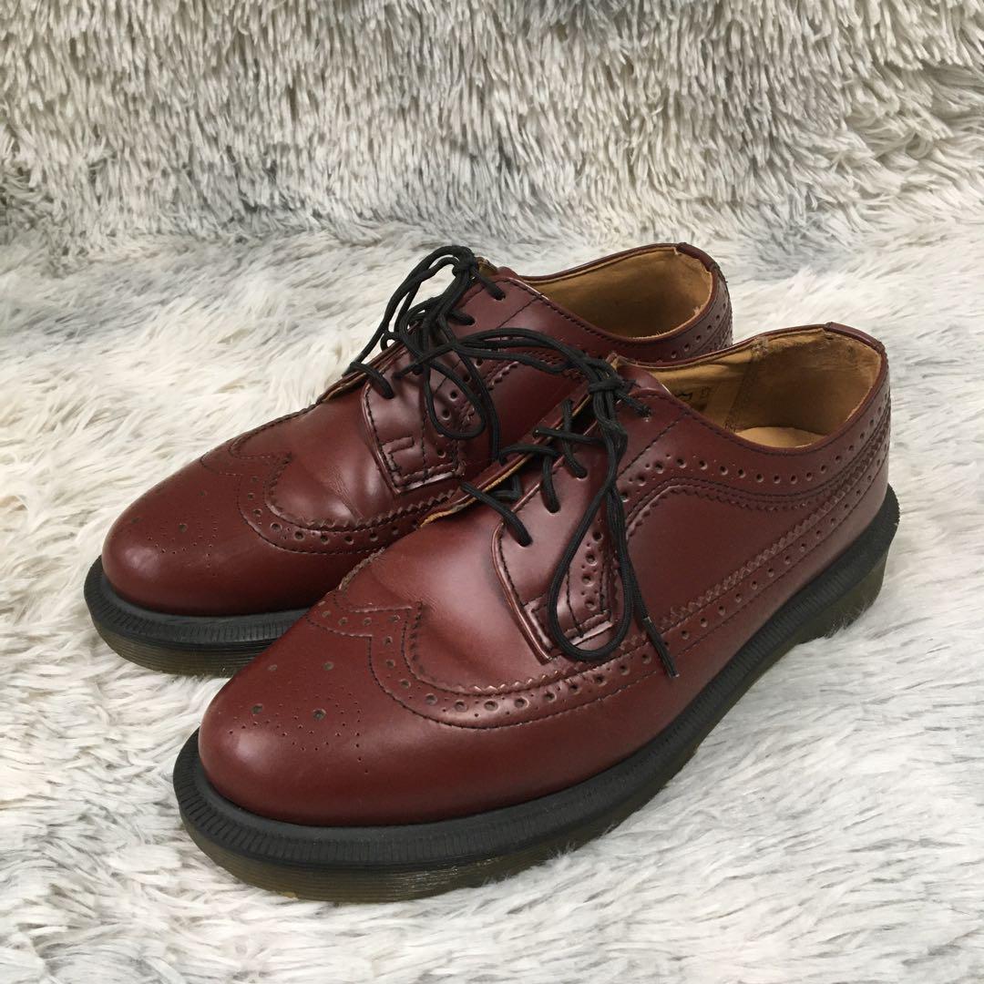 美品 Dr.Martens ウイングチップ ビジネスシューズ 3989 革靴