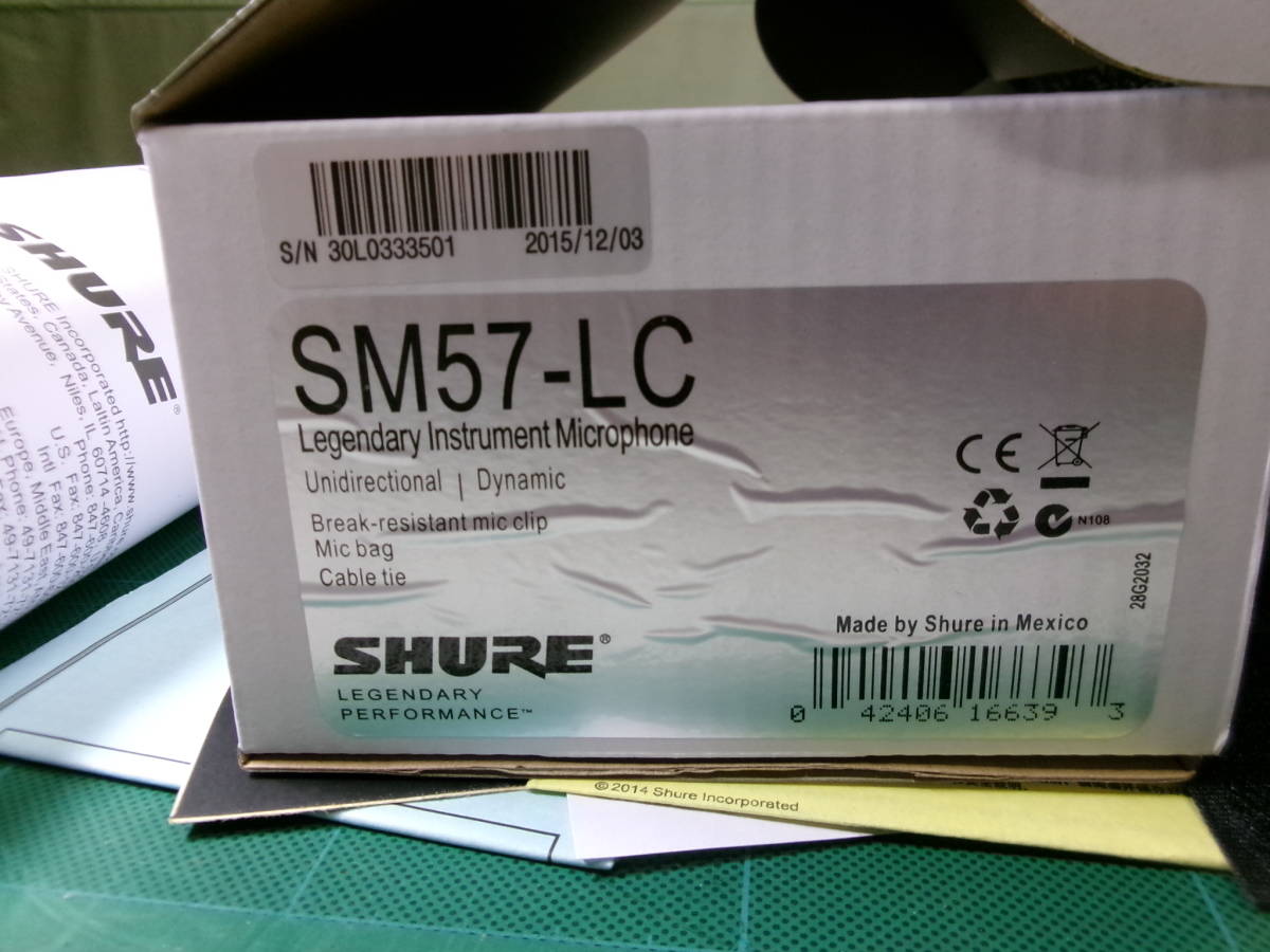 ■SM57-02　　SHURE ( シュア ) / SM57　おすすめ定番楽器用ダイナミックマイク　中古　音出し確認_画像9