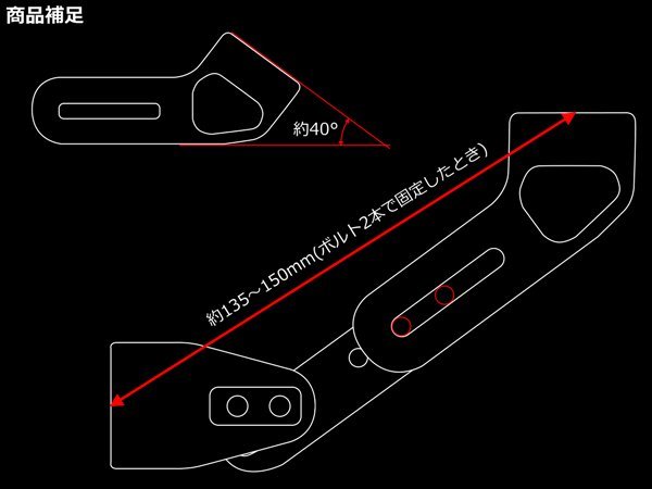 アルミ CNC 削り出し 汎用 フェンダーレス ナンバーステー ライセンスランプとウインカーステー付き ダークシルバー S-335DS_出品はダークシルバー。必ずご確認下さい。