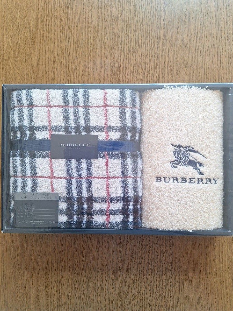 ★新品未使用★バーバリー★ フェイスタオル& ウォッシュタオル★ ノバチェック★ BURBERRY