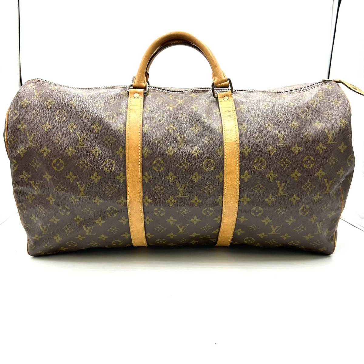 1円〜　LOUIS VUITTON ルイヴィトン　キーポル60 モノグラム　ボストンバッグ　ハンドバッグ　ヴィンテージ　K207_画像2