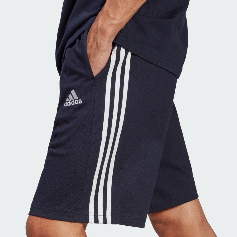 adidas アディダス ハーフパンツ スリーストライプス ジャージ トレーニング ジム ネイビー XL◆新品未使用タグ付正規品◆