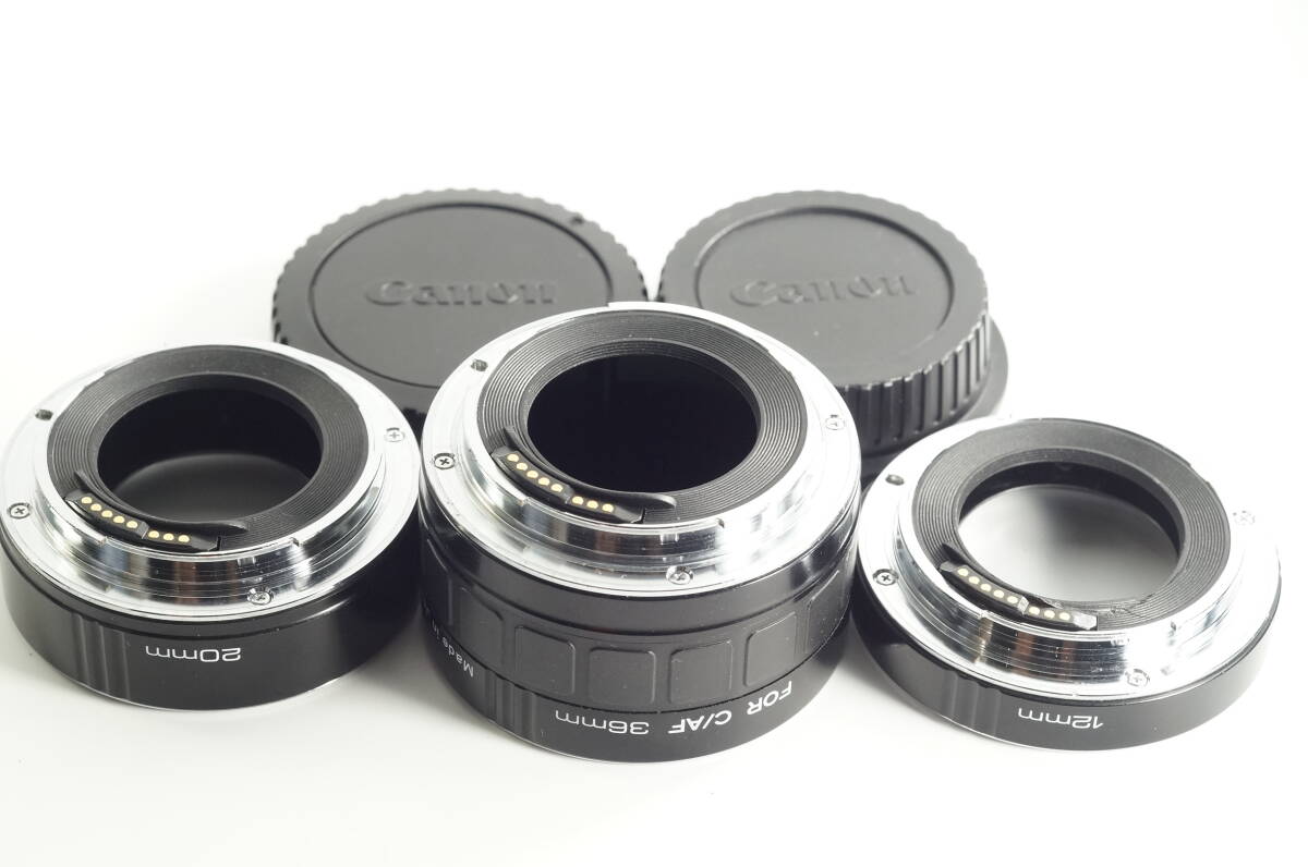 FOX521 [並品]接写リング Canon用 Kenko EXTENSION TUBE FOR C／AF 12mm 20mm 36mm キヤノン キャノンEF用 送_画像1