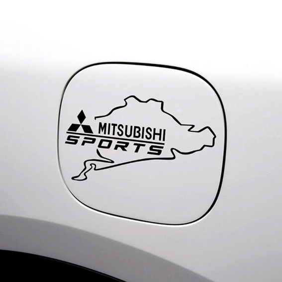 MITSUBISHI 　三菱　燃料タンク　ステッカー　ブラック（黒）　1枚_画像5