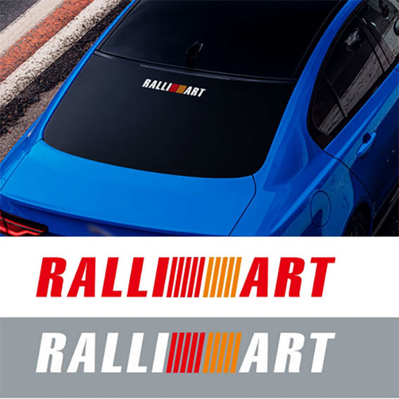 RALLIART ラリアート　ステッカー　デカール　赤（レッド）２枚セット_画像5