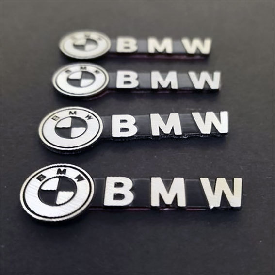 BMW speaker sticker 4 piece collection 1 set 