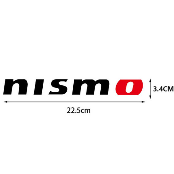 nismo ニスモ ステッカー デカール 黒文字 ２枚セット_画像3