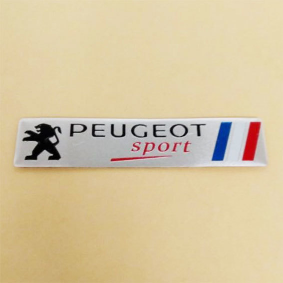 PEUGEOT プジョー　アルミニウムステッカー　　1枚_画像1