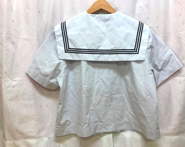 to_8120 ★定形外 配送★ 宮崎県 宮崎市立大宮中学 夏服 半袖 指定セーラー服 サイズ B6 Hatoya ハトヤ 製　制服_画像2