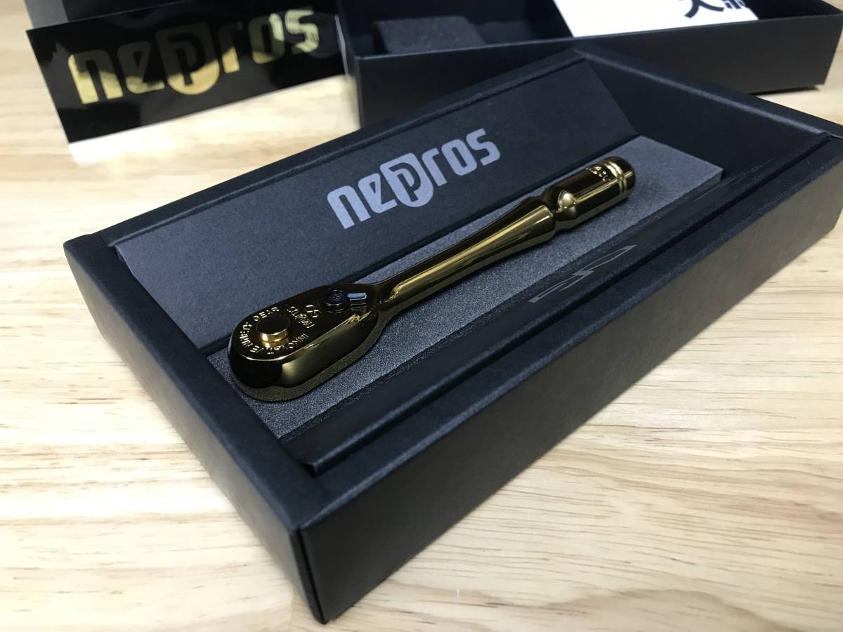 ネプロス iPゴールド 6.3sq. ラチェットハンドル NBR290GL nepros 限定品　KTC_画像2