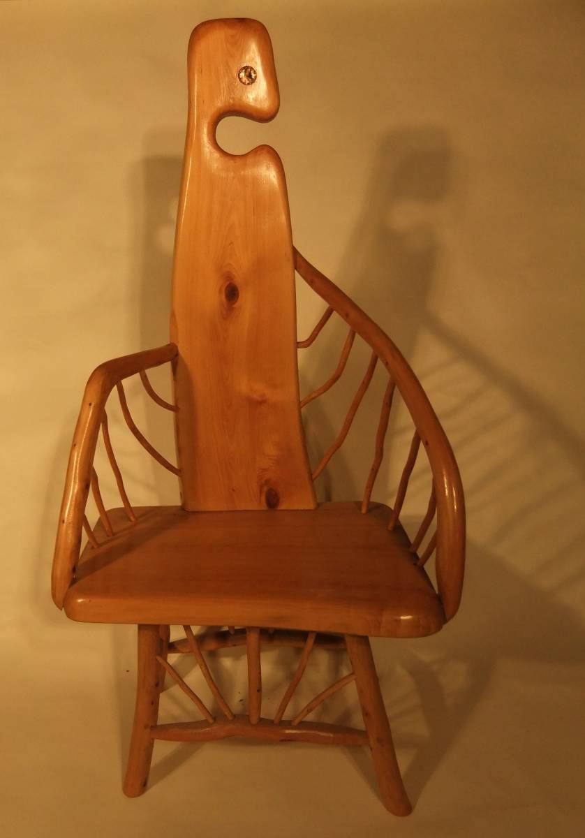 [ rare rare ] design tree chair * art art work * Picasso. gel nika manner * extraterrestrial * handmade hand made * purity . material * postage extra [ exhibition goods * article limit ]