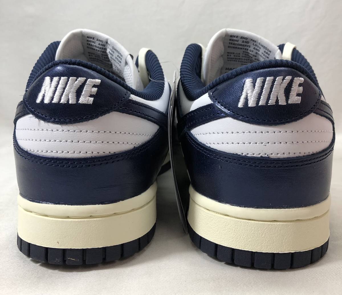 ■ Nike WMNS Dunk Low PRM Midnight Navy and White ナイキ ウィメンズ ダンク ロー ミッドナイトネイビー ホワイト FN7197-100 ●230916_画像6