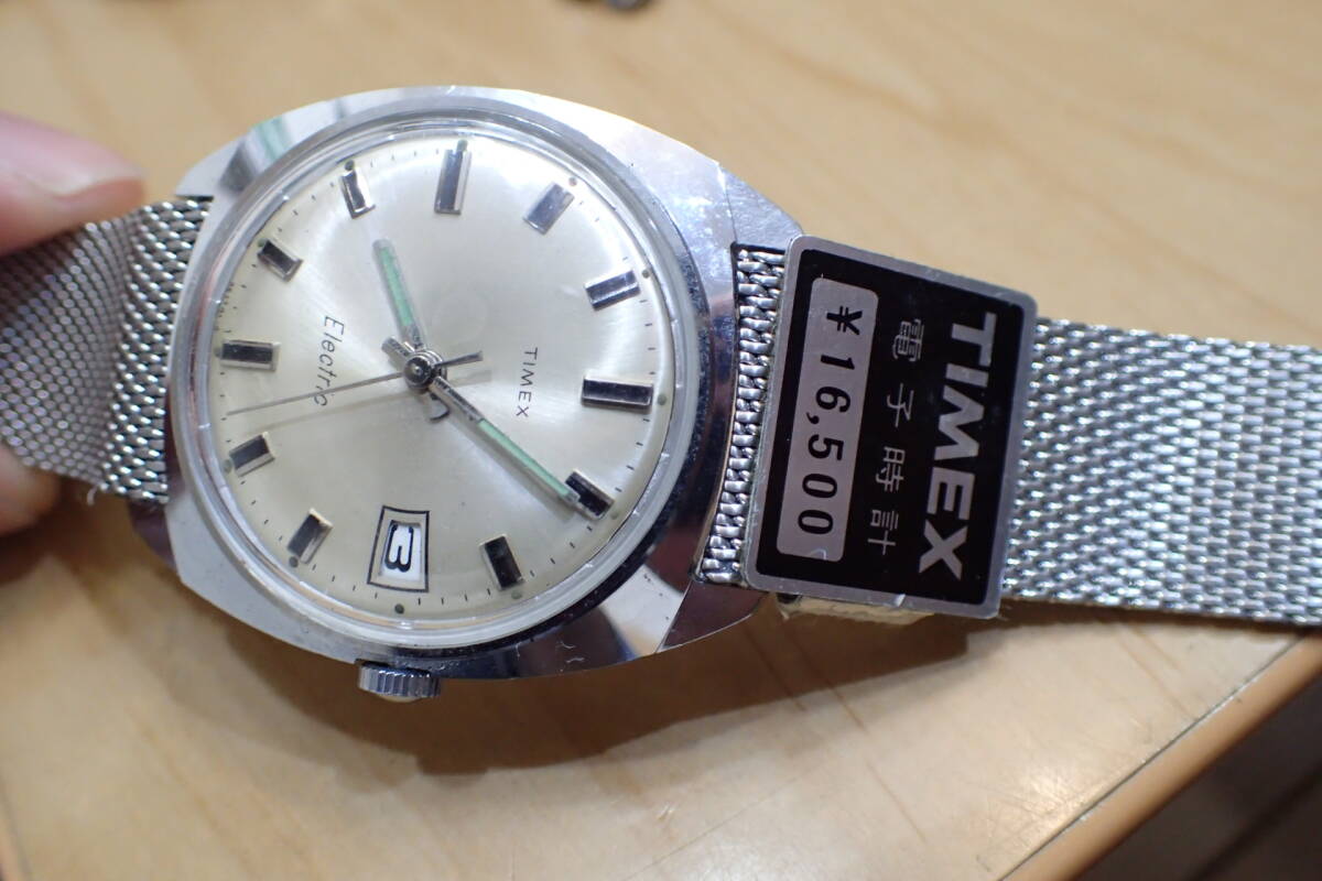 激レア/未使用 デッドストック ◆タイメックス/TIMEX 電磁テンプ エレクトリック メンズ腕時計_画像2