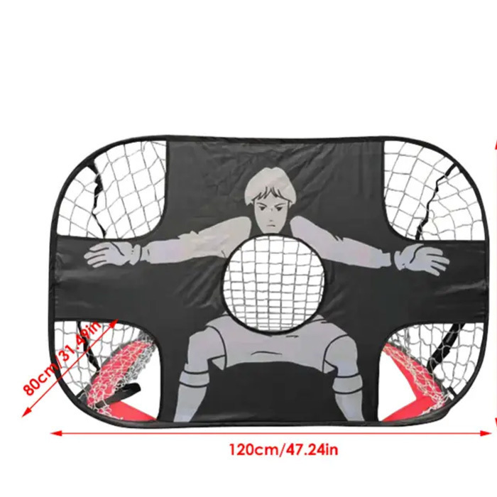 サッカーゴール 折りたたみ式 ゴールネット キーパー ワンタッチ練習 シュート子ども用 ボール フットサル ミニサッカー トレーニング 球技_画像6