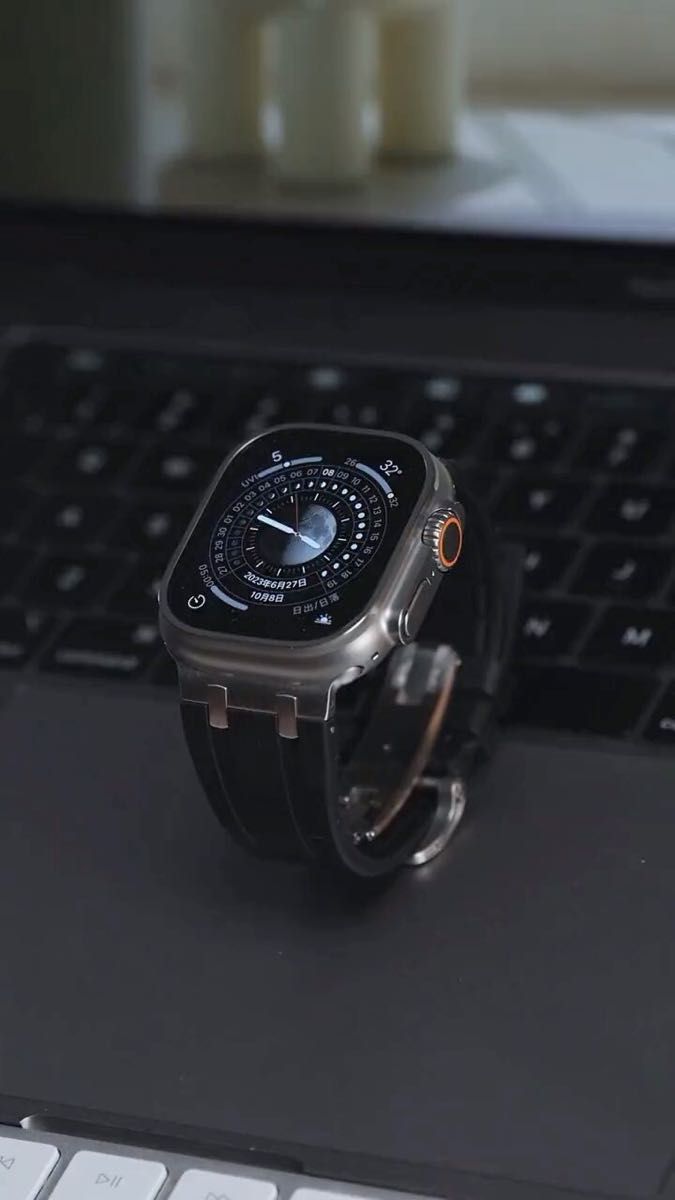 Apple watch アップルウォッチ バンド ベルト シリコーン　高品質316L ステンレス
