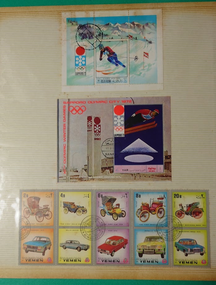 切手 外国切手 まとめ売り オリンピック 車  現状品の画像1