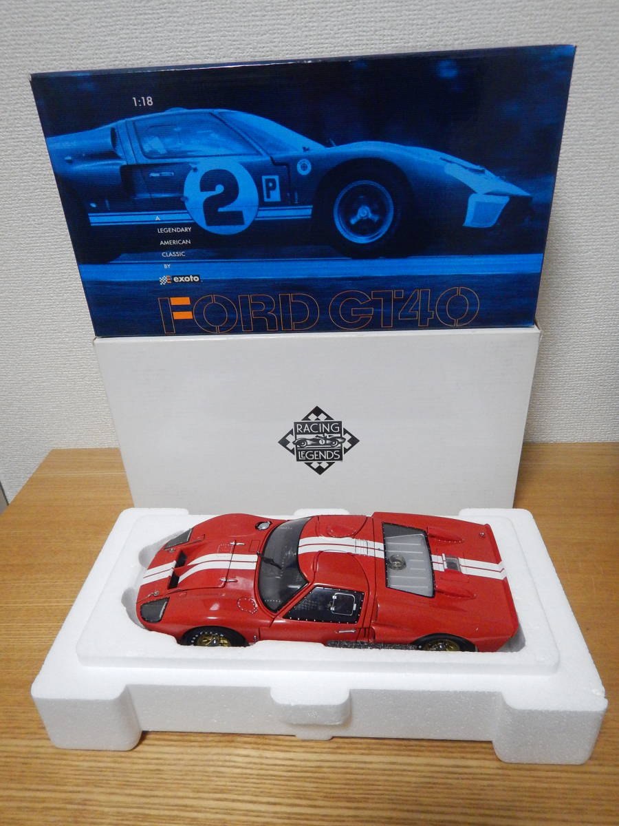 【絶版】 EXOTO エグゾト 1/18 1966 Ford GT40 MKII Exoto Racing Legends