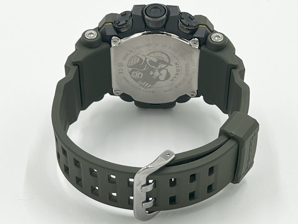 カシオ G-SHOCK Gショック MUDMAN マッドマン タフソーラー 電波 腕時計 メンズウォッチ カーキ GW-9500-3JF 新品同様_画像4