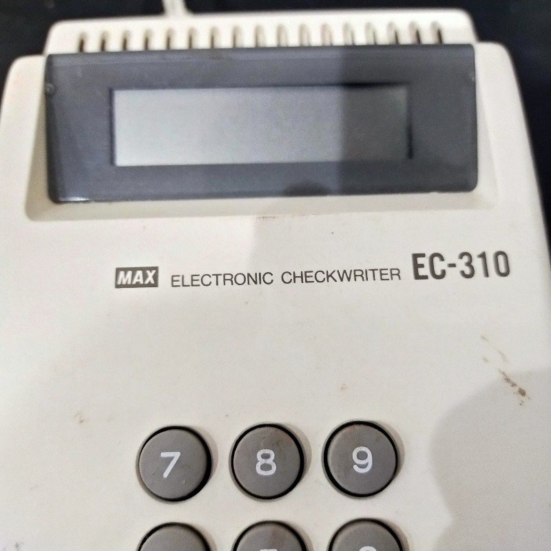 通電確認済み 中古現状品 ★MAX 電子チェックライター EC-310 ★ マックス_画像7
