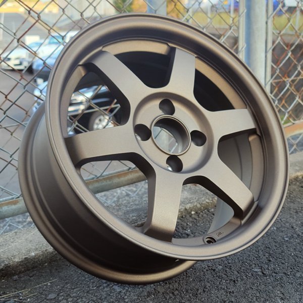 4本価格!! 15x7.0J+20 PCD 100 4H 15インチ 7j pcd 100 4穴 CB 73.1 新品ホイール マットサンドブロンズ LS486-BR_画像4