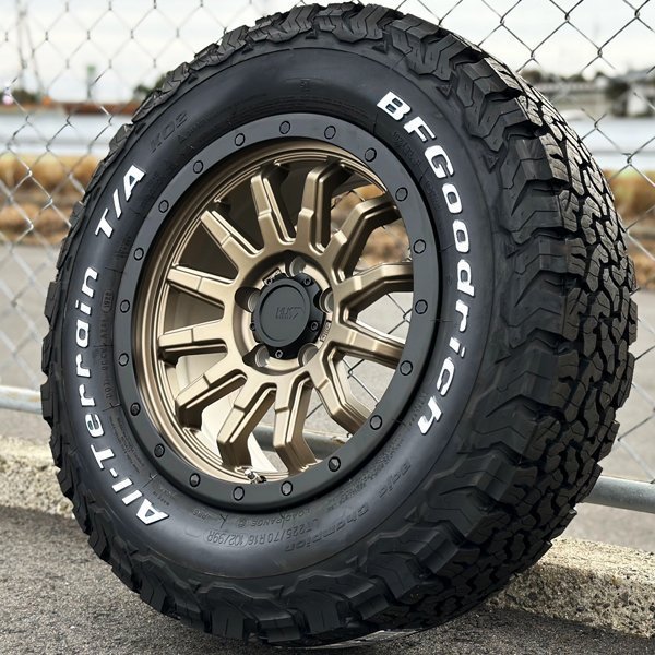 235/70R16 BFGoodrich ALL-Terrain KO2 ホワイトレター デリカD5 CX5 RAV4 16インチ タイヤホイールセット ロックフォース BR_画像3