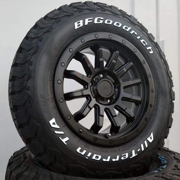 215/70R16 BFグッドリッチ KO2 ホワイトレター デリカD5 エクストレイル CX5 16インチ タイヤホイールセット ロックフォース MB_画像4