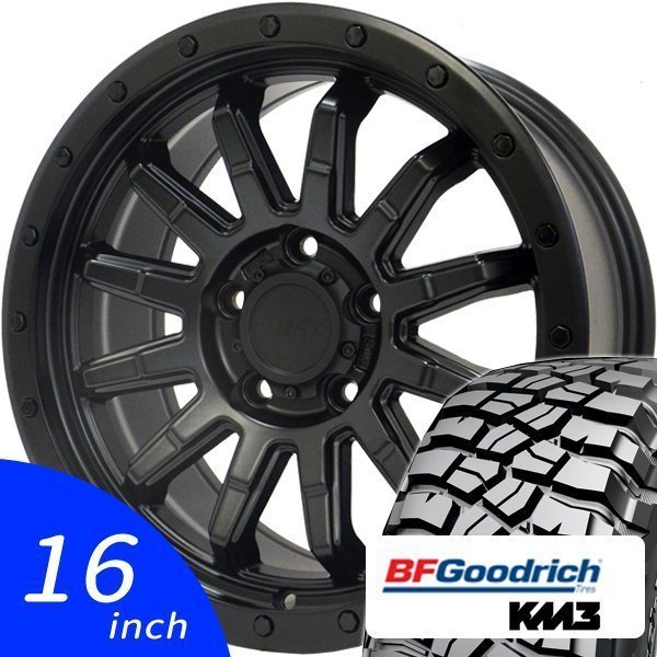 エクストレイル BFグッドリッチ T/A KM3 235/70R16 16インチ 新品 タイヤホイール 4本セット BFGoodrich マッドテレーン ロックフォース_画像1