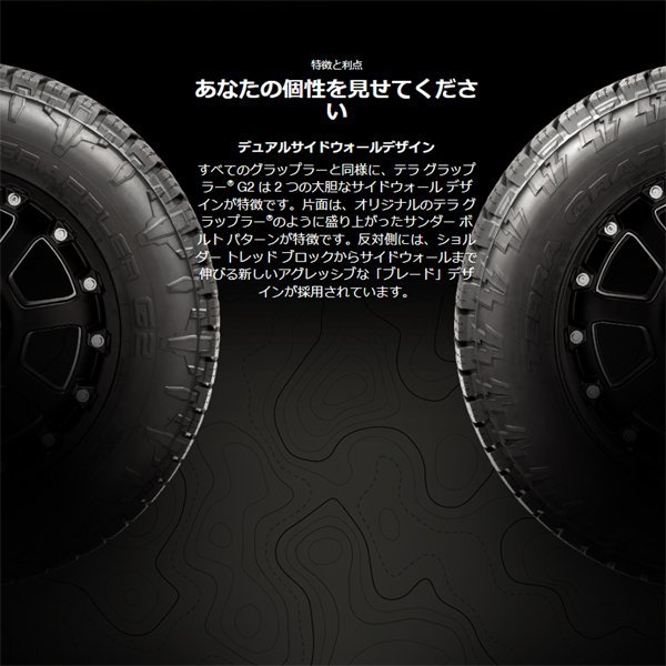 NITTO TERRA GRAPPLER G2 22インチ 285/45R22 エスカレード タホ サバーバン アバランチ GMC シエラ シルバラード タイヤ ホイール 4本_画像8