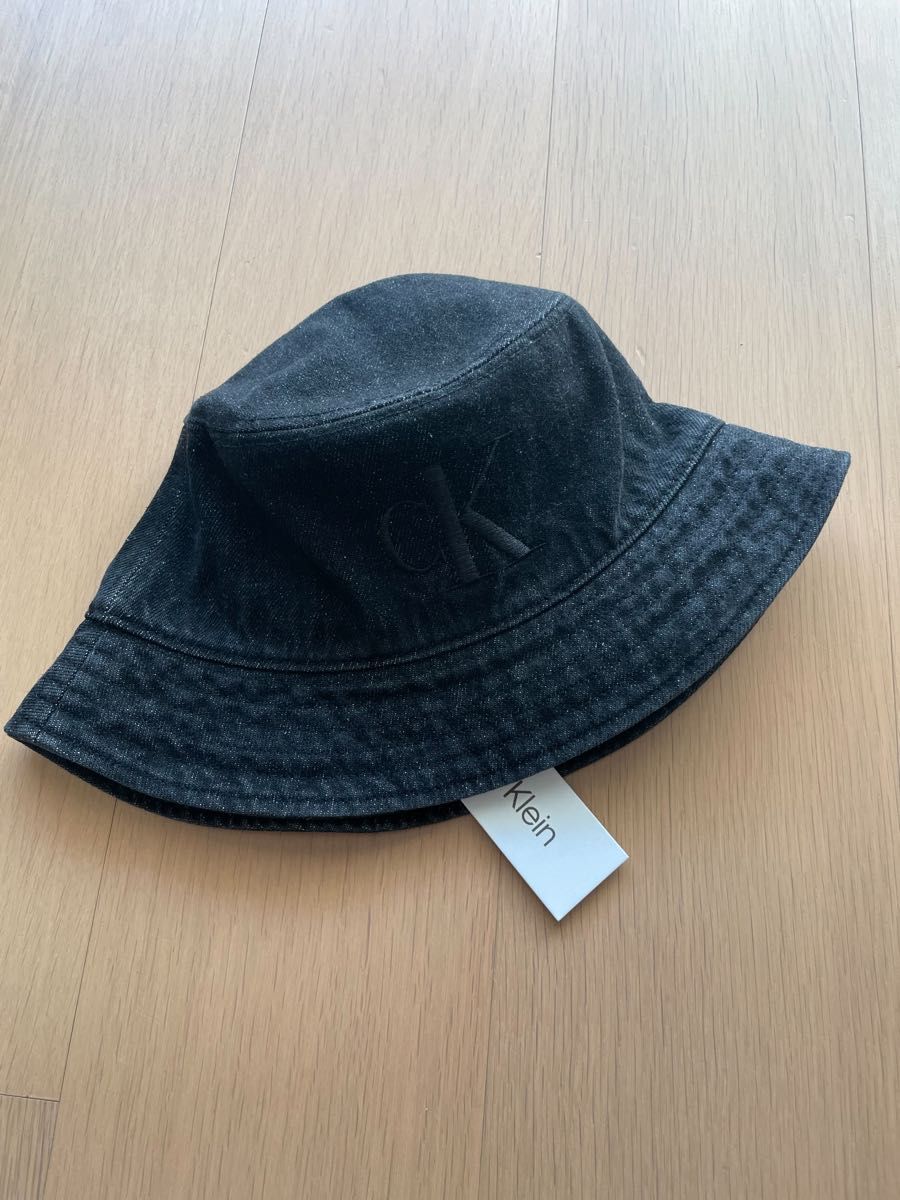 新品】Calvin Klein カルバンクライン デニム バケットハット 男女 黒