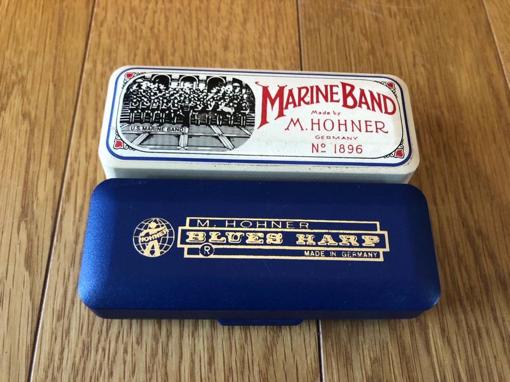 ホーナー ハーモニカ HOHNER MARINE BAND Blues harp Germany 2個　ブルースハープ _画像1